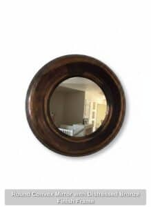 Round-Convex-Mirror-with-Distressed-Bronze-Finish-Frame