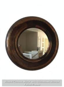Round-Convex-Mirror-with-Distressed-Bronze-Finish-Frame-second-image