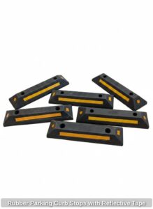 Rubber-Parking-Curb-Stops-with-Reflective-Tape