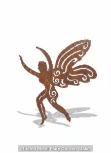 Rusted-Metal-Fairy-Garden-Stake