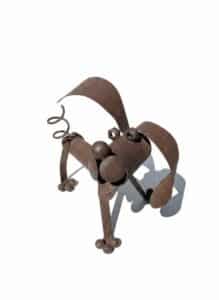 Rustic-Welded-Scrap-Metal-Dog-Sculpture