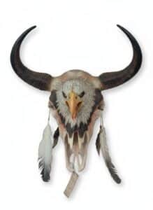 Sacred-Spirits-Limited-Edition-Eagle-Bull-Skull-Wall-Mount