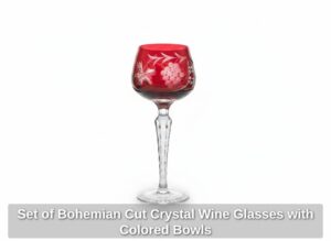 Set-of-Bohemian-Cut-Crystal-Wine-Glasses-with-Colored-Bowls-second-image