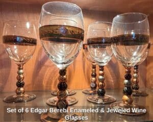 Set-of-Edgar-Berebi-Enameled-Jeweled-Wine-Glasses