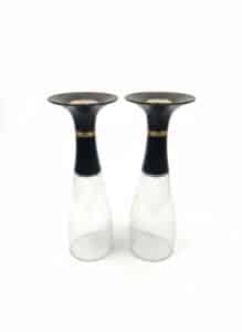 Set-of-Vintage-Dorothy-Thorpe-Style-Glass-and-Black-Metal-Glasses