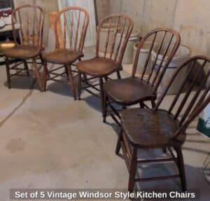 Set-of-Vintage-Windsor-Style-Kitchen-Chairs