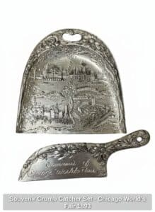 Souvenir-Crumb-Catcher-Set-Chicago-Worlds-Fair
