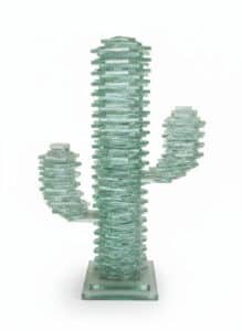 Stacked-Glass-Cactus-Sculpture-with-Arms