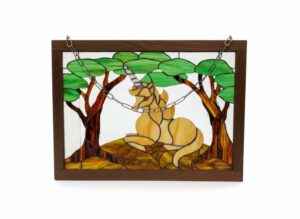 Stained-Glass-Panel-with-Unicorn
