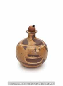 Stoneware-Ceramic-Jar-with-Stopper