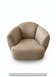 Taupe-Suede-Swivel-Accent-Chair