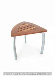 Teak-Corner-Shower-Bench-with-Metal-Legs