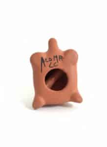 Terracotta-Turtle-Figurine-with-Black-Geometric-Design-ALOMA-LLC-second-image