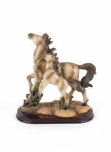 The-Hamilton-Collection-Mare-and-Foal-Figurine-second-image