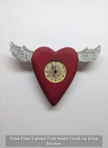 Time-Flies-Carved-Folk-Heart-Clock-by-Elisa-Drumm