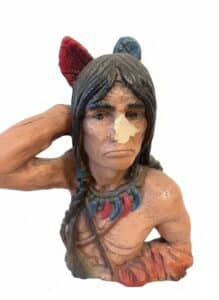 Universal-Statuary-Corp.-Native-American-Warrior-Figurine-second-image