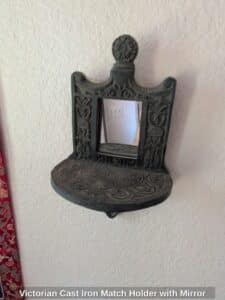 Victorian-Cast-Iron-Match-Holder-with-Mirror