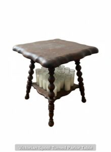 Victorian-Spool-Turned-Parlor-Table