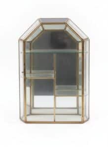 Victorian-Style-Octagonal-Display-Cabinet-with-Figurines