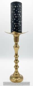 Vintage-Brass-Candlestick-Holders-with-Decorative-Cylinders-second-image