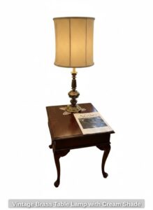 Vintage-Brass-Table-Lamp-with-Cream-Shade
