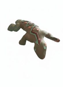 Vintage-Cast-Iron-Lizard-Figurine