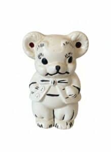 Vintage-Ceramic-Mickey-Mouse-and-Minnie-Mouse-Figurines-and-Bear-Cookie-Jar-fourth-image