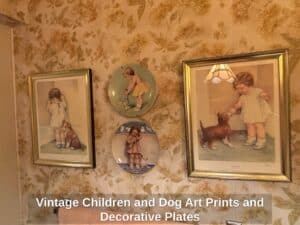 Vintage-Children-and-Dog-Art-Prints-and-Decorative-Plates