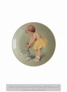 Vintage-Children-and-Dog-Art-Prints-and-Decorative-Plates-fourth-image