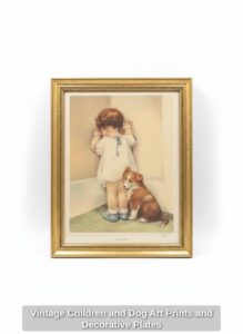 Vintage-Children-and-Dog-Art-Prints-and-Decorative-Plates-second-image