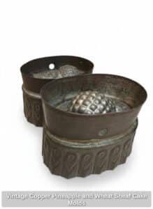 Vintage-Copper-Pineapple-and-Wheat-Sheaf-Cake-Molds-second-image