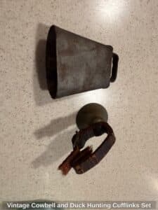 Vintage-Cowbell-and-Duck-Hunting-Cufflinks-Set