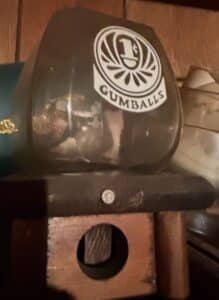 Vintage-GUMBALLS-Gumball-Machine-Knock-On-Wood-Corp