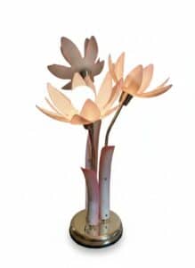 Vintage-Italian-Hollywood-Regency-Pink-Lotus-Table-Lamp-by-Harris-Industries