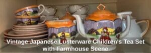 Vintage-Japanese-Lusterware-Childrens-Tea-Set-with-Farmhouse-Scene