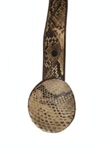 Vintage-Justin-Python-and-Brown-Leather-Belt-second-image