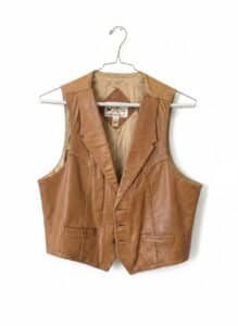 Vintage-Leather-Vest-and-Khaki-Utility-Vest
