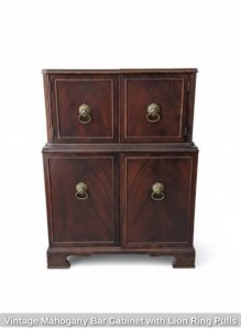 Vintage-Mahogany-Bar-Cabinet-with-Lion-Ring-Pulls