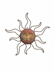 Vintage-Metal-Sun-Face-Wall-Decor-with-Painted-Face