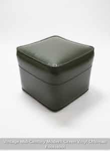 Vintage-Mid-Century-Modern-Green-Vinyl-Ottoman-Footstool