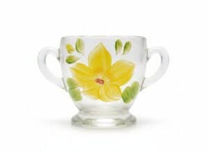 Vintage-Porcelain-Rose-Tea-Set-with-Hand-Painted-Glass-Creamer-and-Sugar-Sets-fifth-image