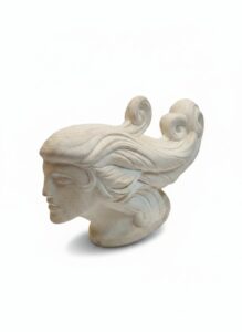 Vintage-Postmodern-s-Windswept-Head-Bust-Ceramic-Sculpture
