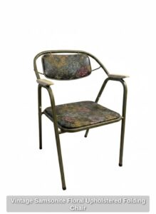 Vintage-Samsonite-Floral-Upholstered-Folding-Chair