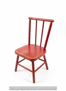 Vintage-Spindle-Back-Wooden-Bench-sixth-image