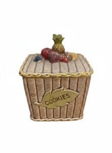 Vintage-Tilso-Japan-Fruit-Basket-Cookie-Jar