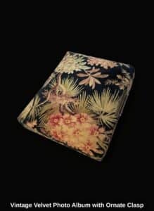 Vintage-Velvet-Photo-Album-with-Ornate-Clasp