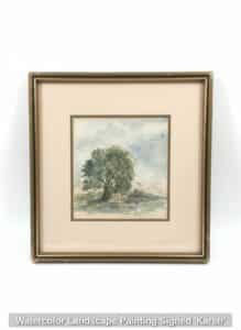 Watercolor-Landscape-Painting-Signed-Karen
