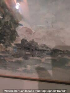 Watercolor-Landscape-Painting-Signed-Karen-second-image