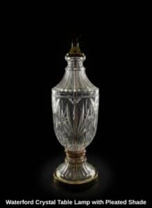 Waterford-Crystal-Table-Lamp-with-Pleated-Shade-second-image