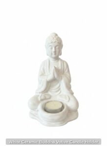White-Ceramic-Buddha-Votive-Candle-Holder